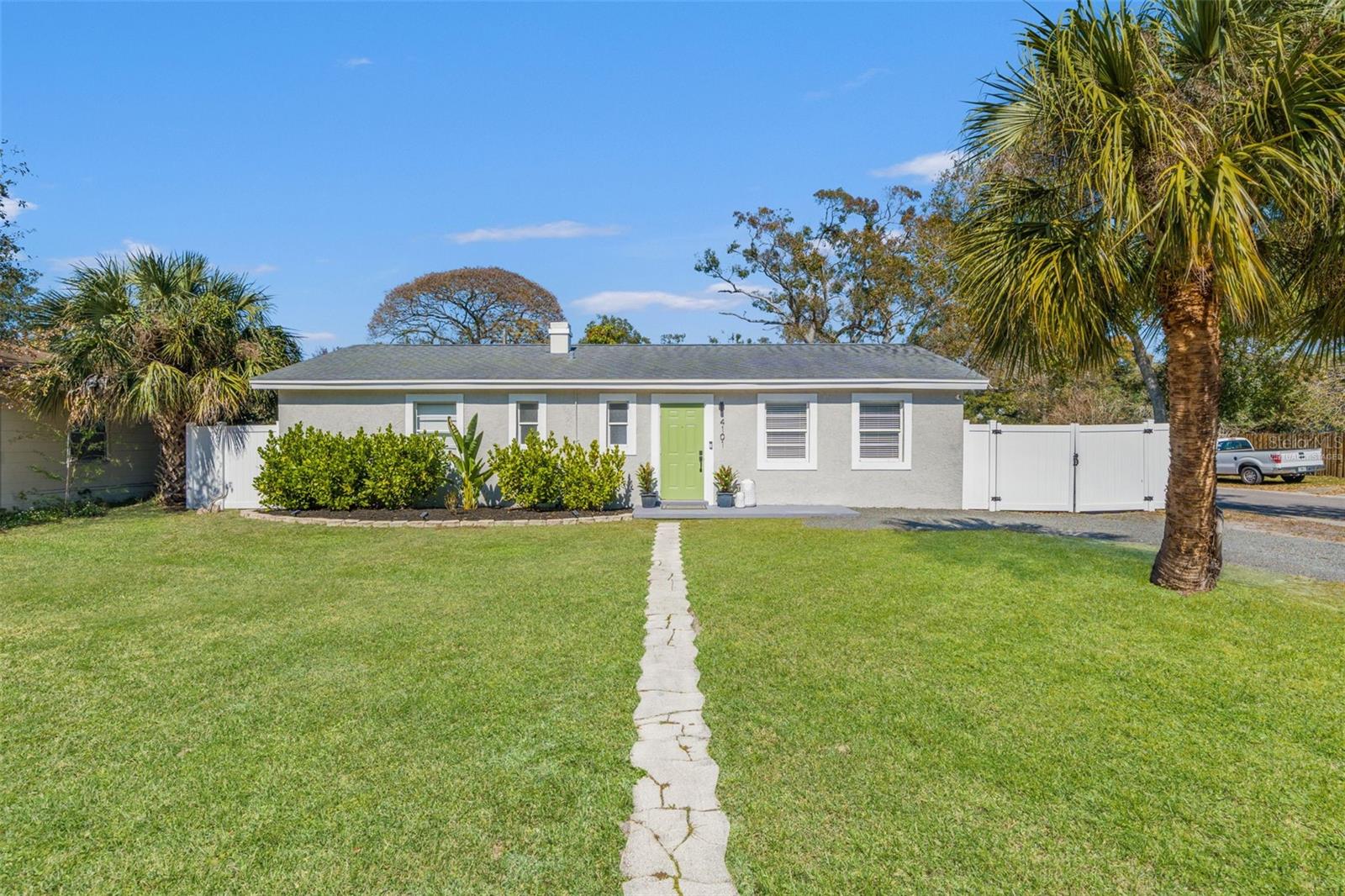 * virtually staged green grass