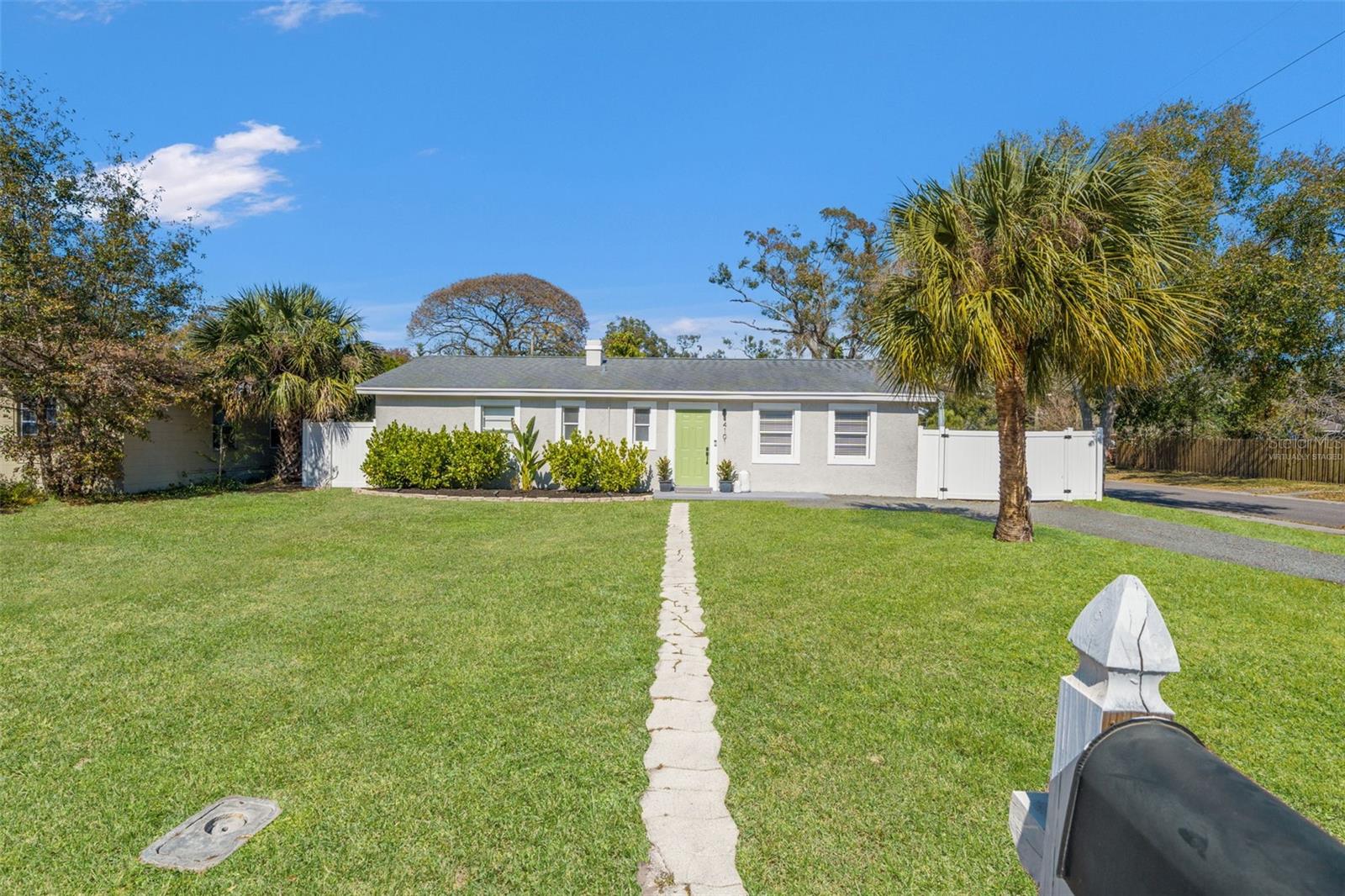 *virtually staged green grass