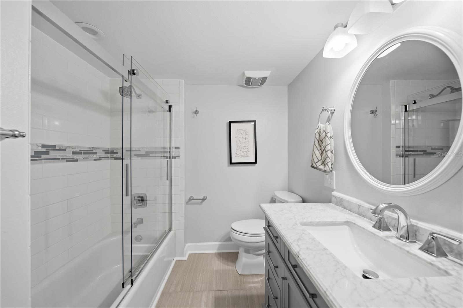 Bathroom #2 with tub/shower.