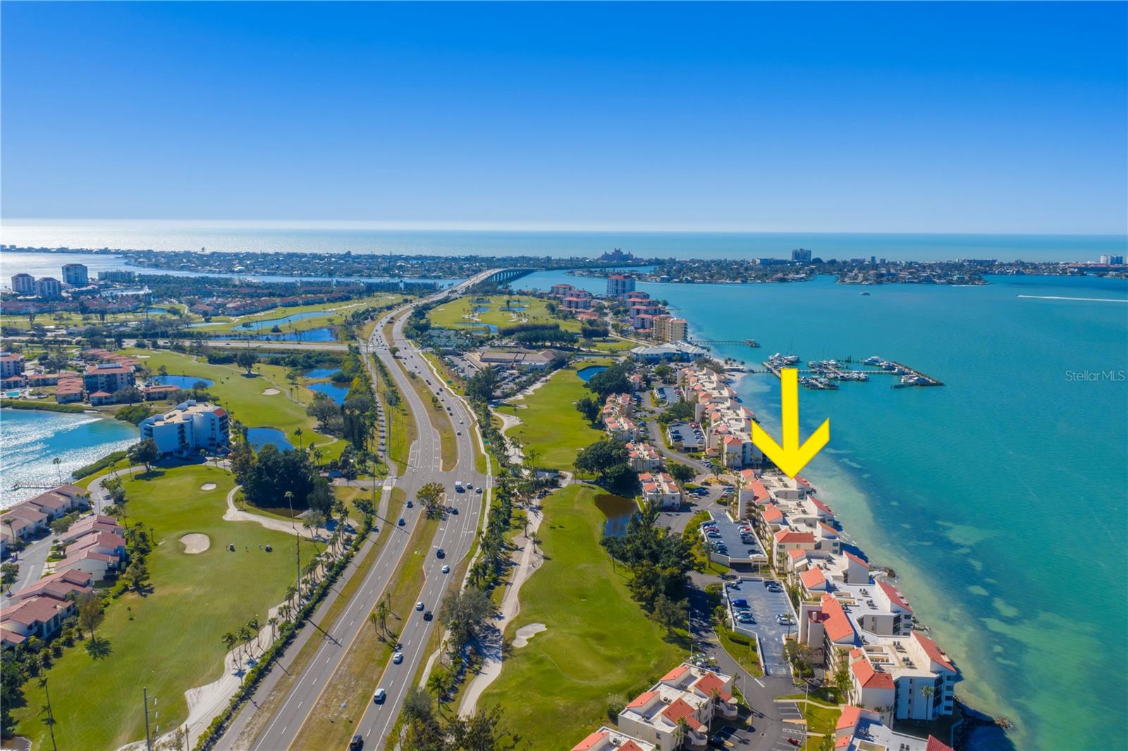 5633 La Puerta del Sol Blvd is located directly on Boca Ciega Bay.