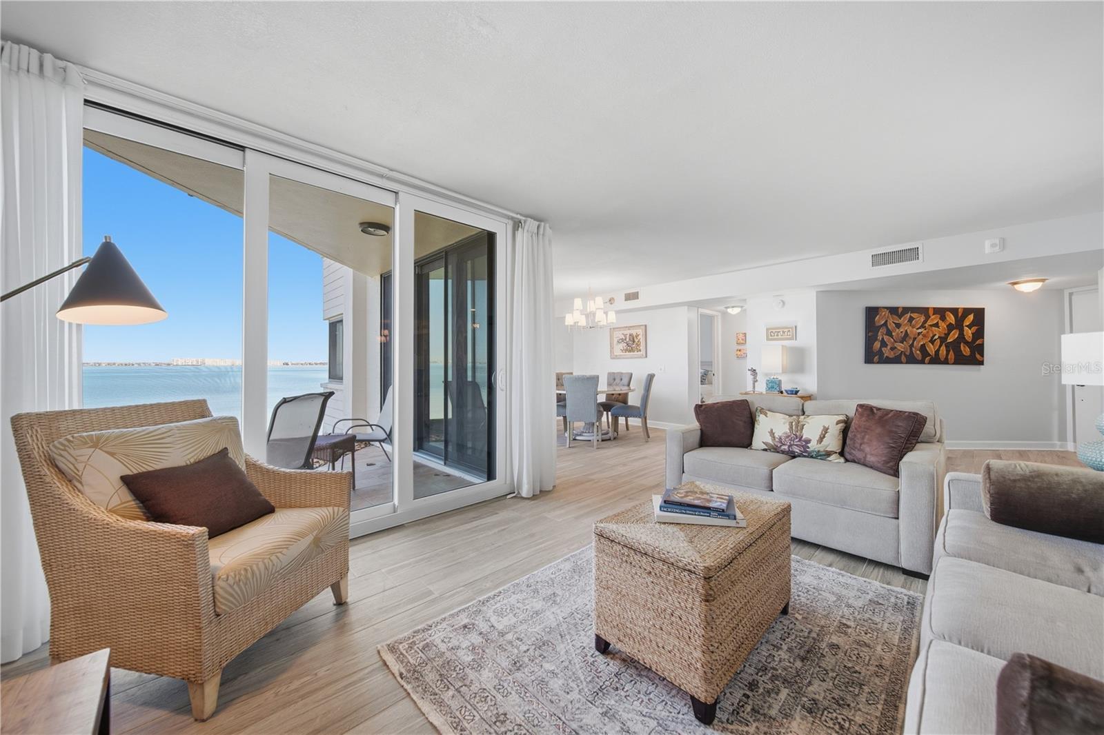 Relax and take in the beautiful views of Boca Ciega Bay.