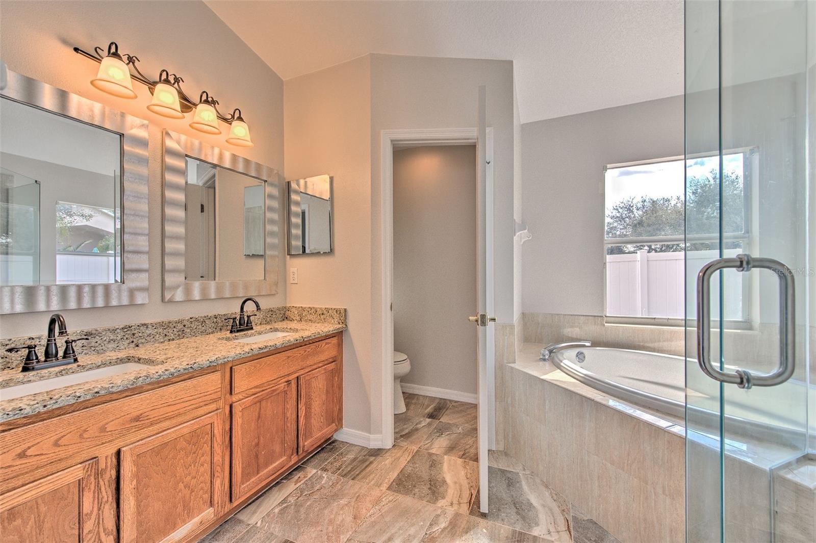 Lovely primary bath!