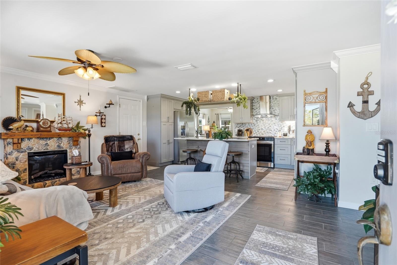 open view upon entry