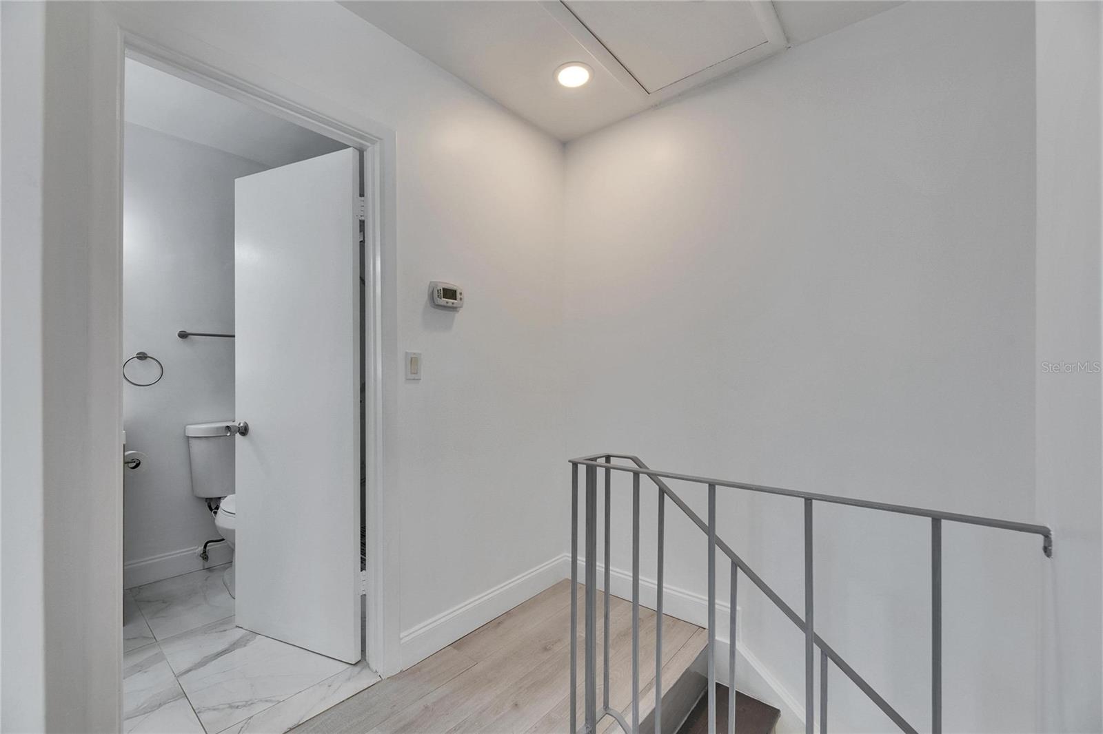 Upstairs landing view of Bathroom