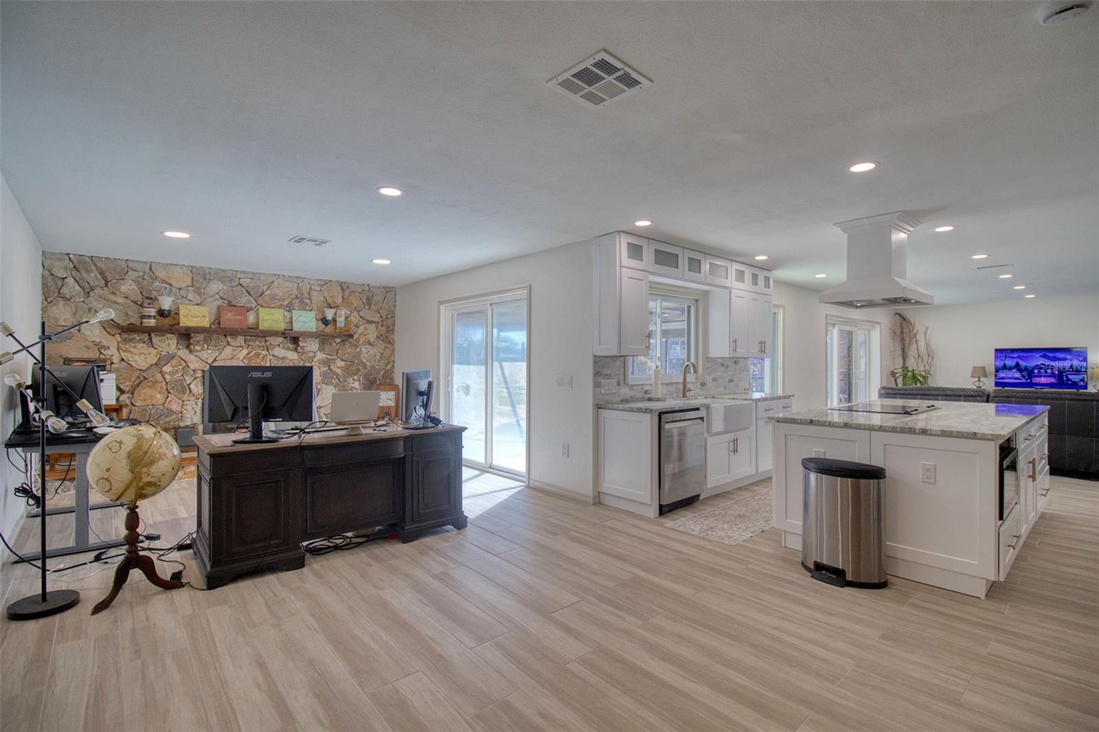 Family room/dining room