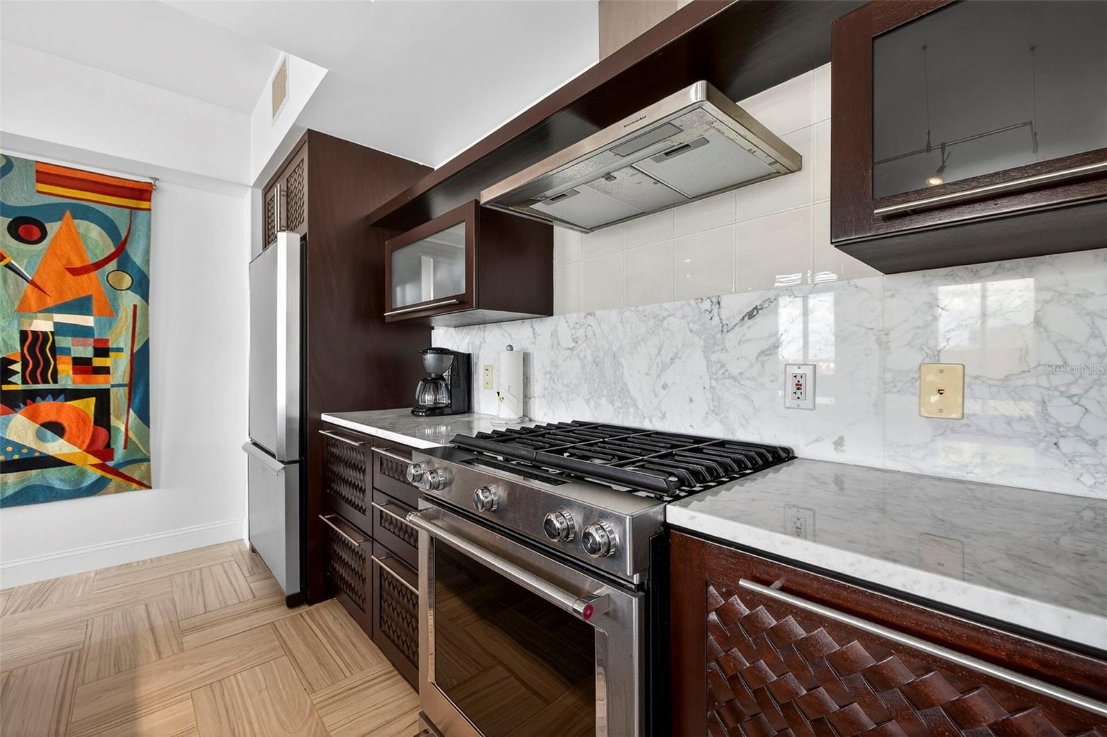 Chef's Kitchen with Large Island – Downtown St Petersburg Historic Condo