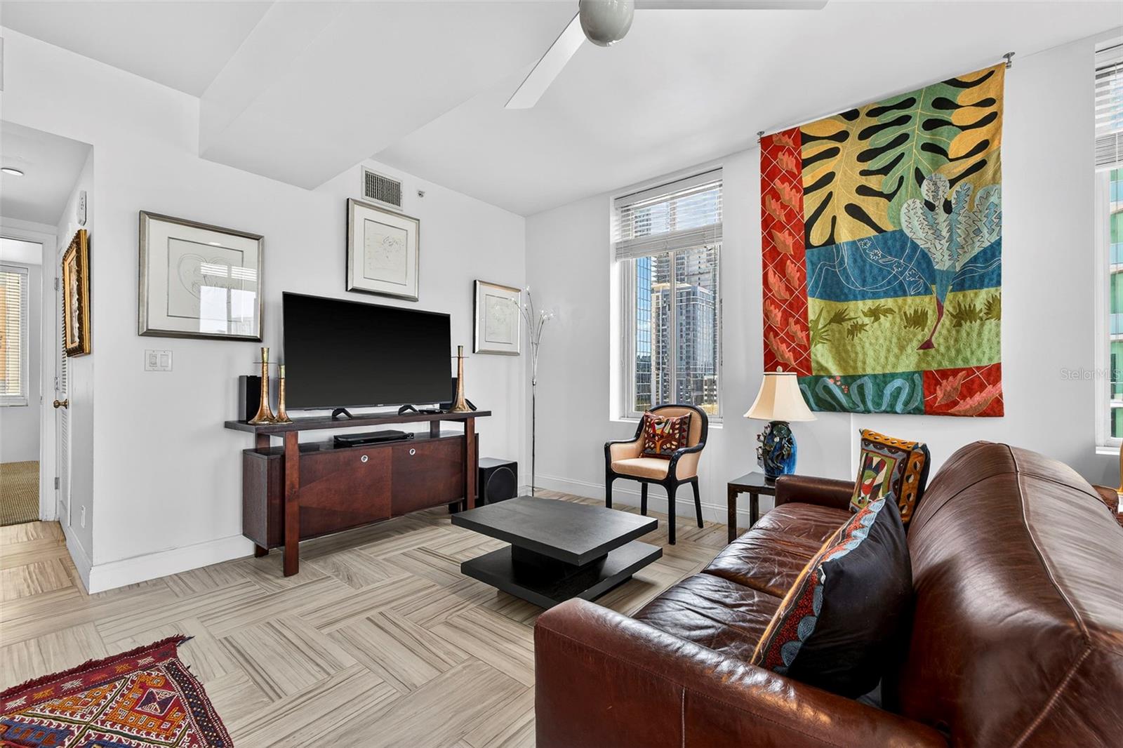 6th Floor Condo Living Room – Historic Snell Arcade St Petersburg