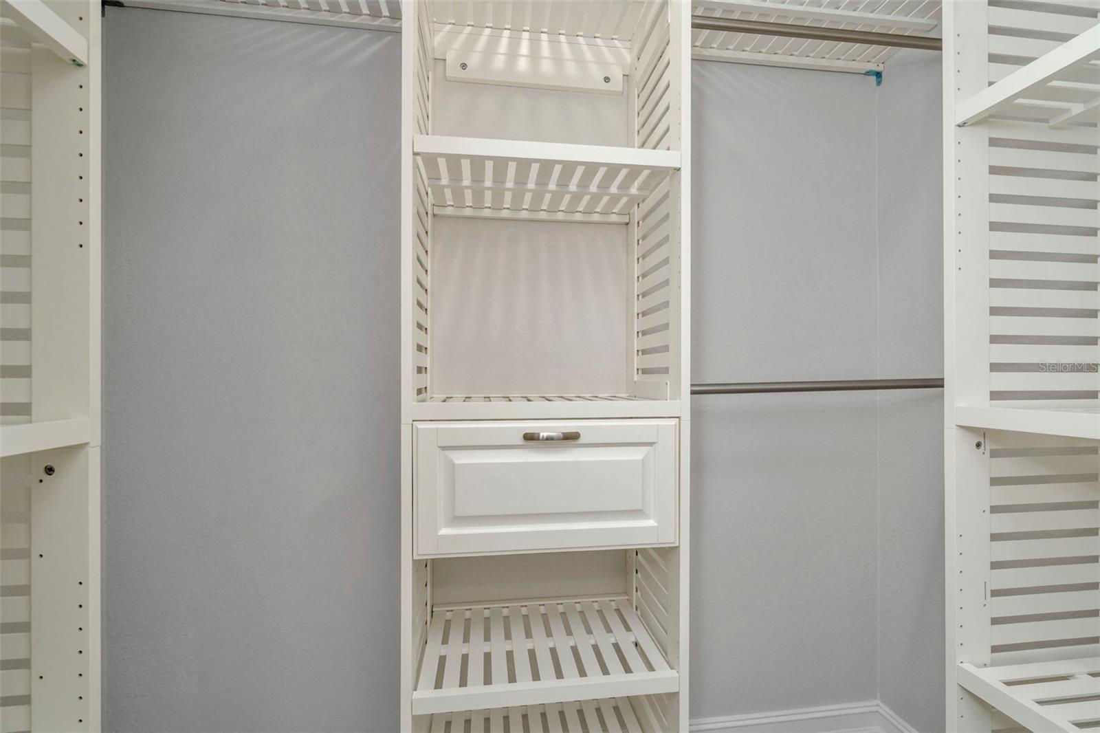 Double walk-in closets