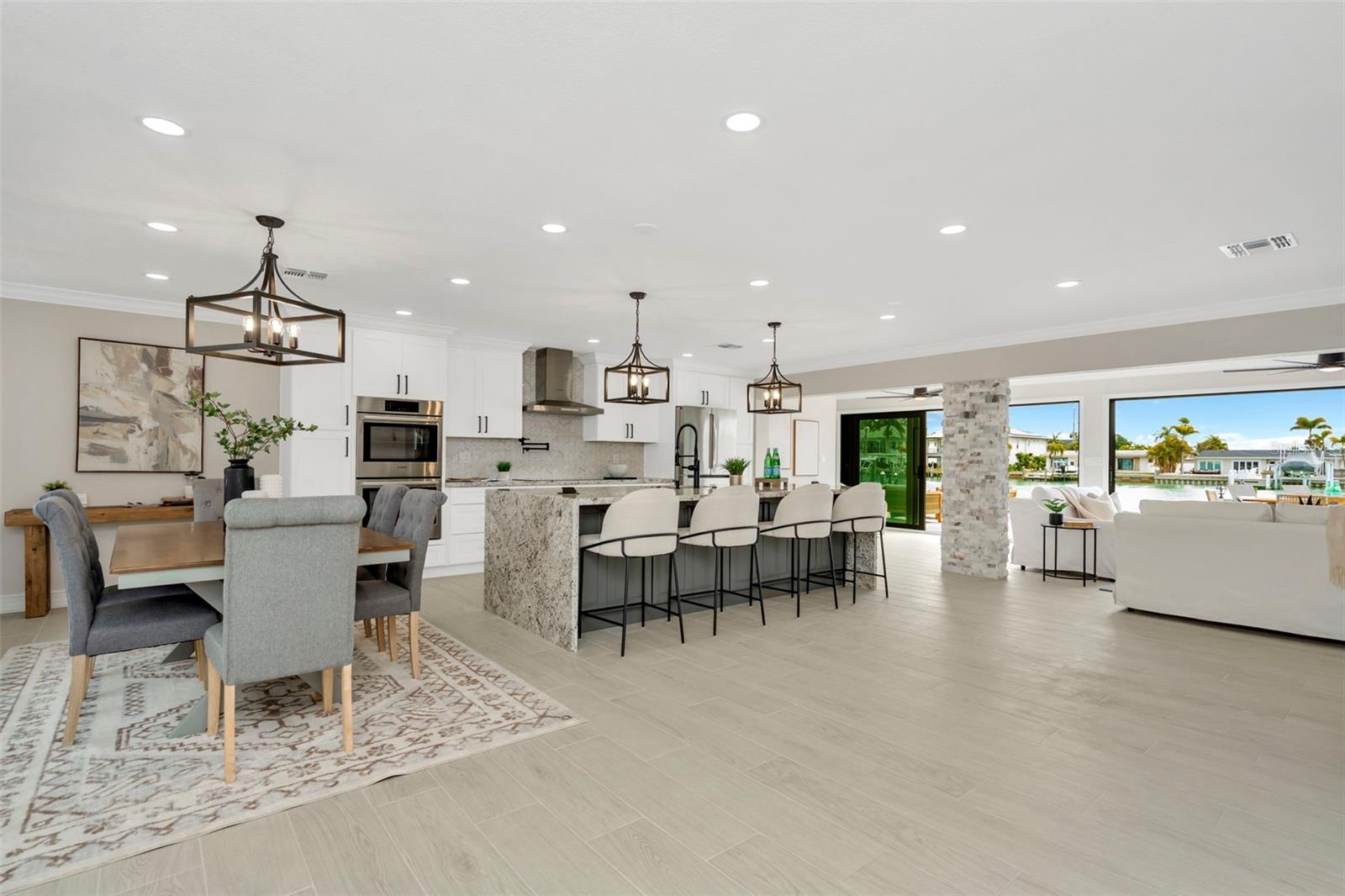 Ceramic tile flooring