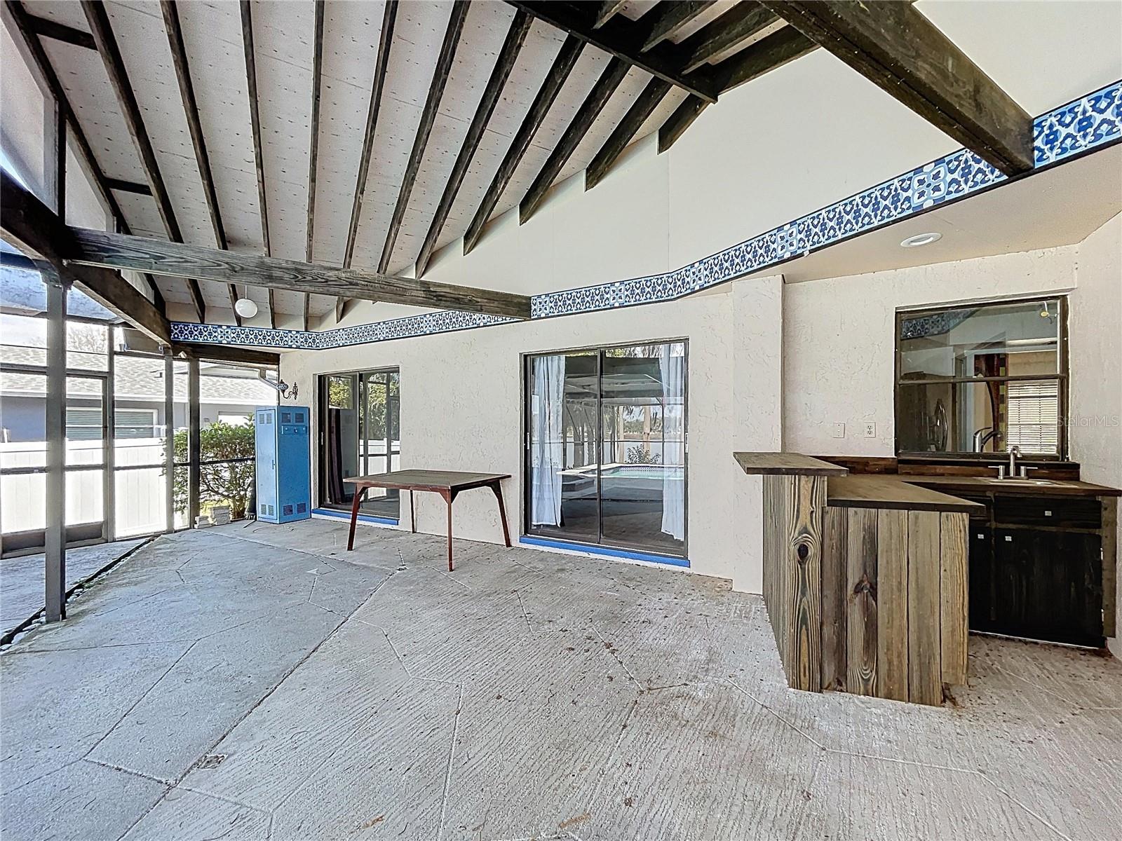 enclosed covered Porch