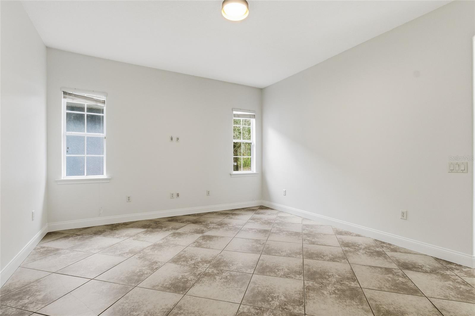 In-Law Suite Living room separated by French Doors