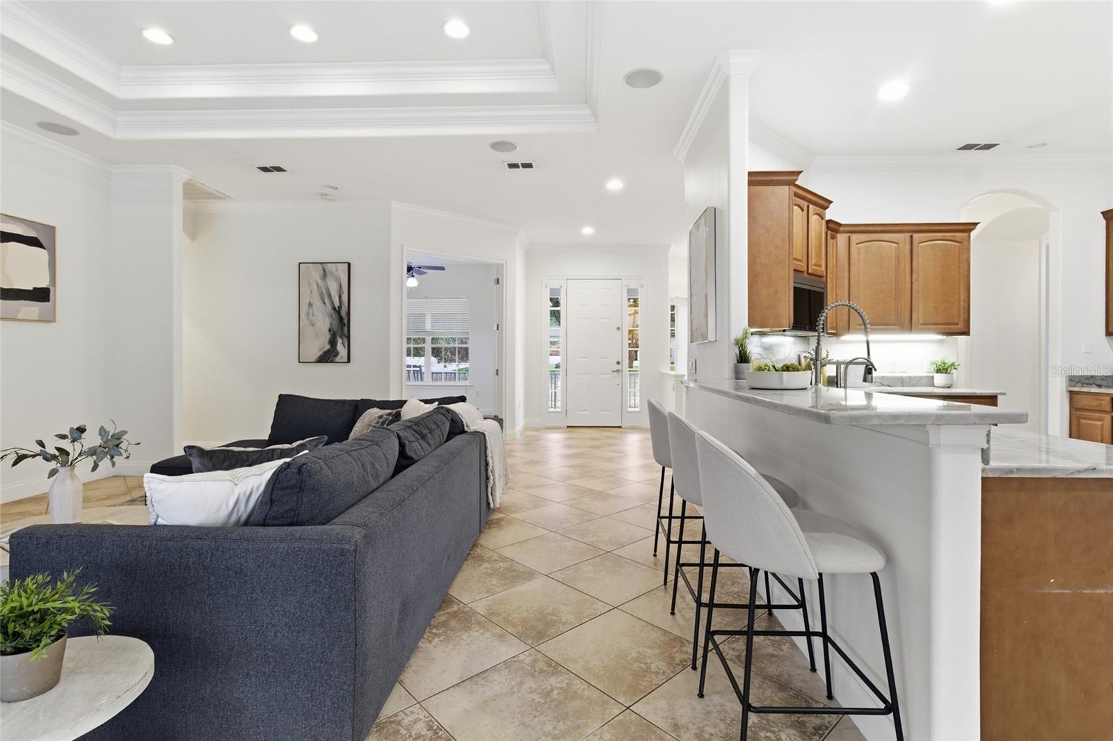 Open floorplan - Kitchen open to living room