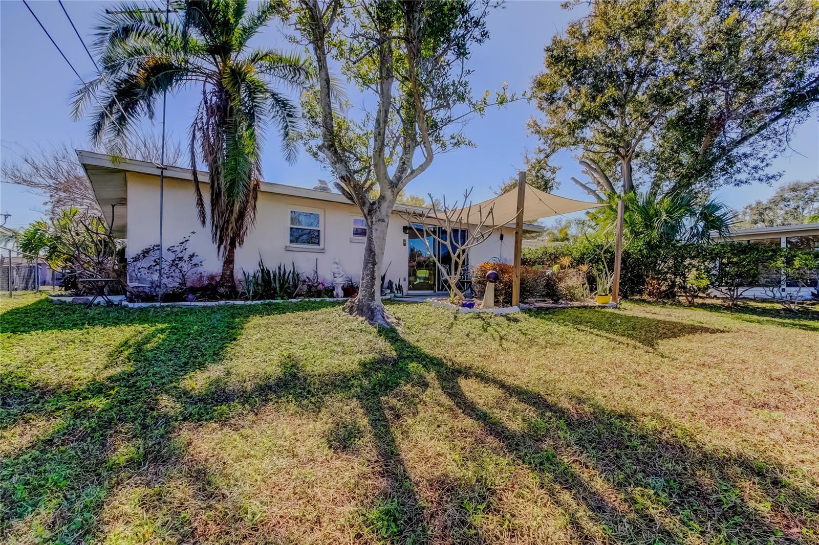 yard from water front