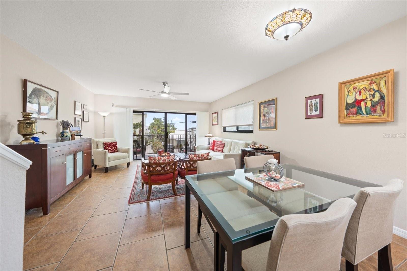 The open concept living arrangement provides flexibility in living casually or entertaining beautifully!