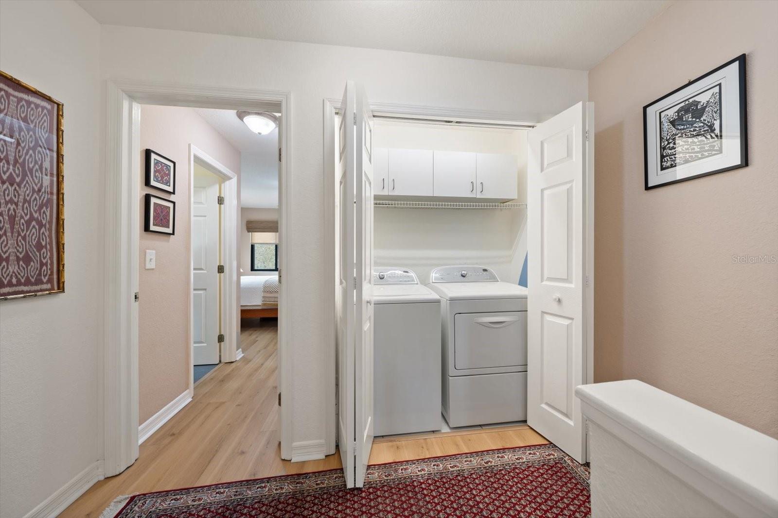 Laundry room on third level.