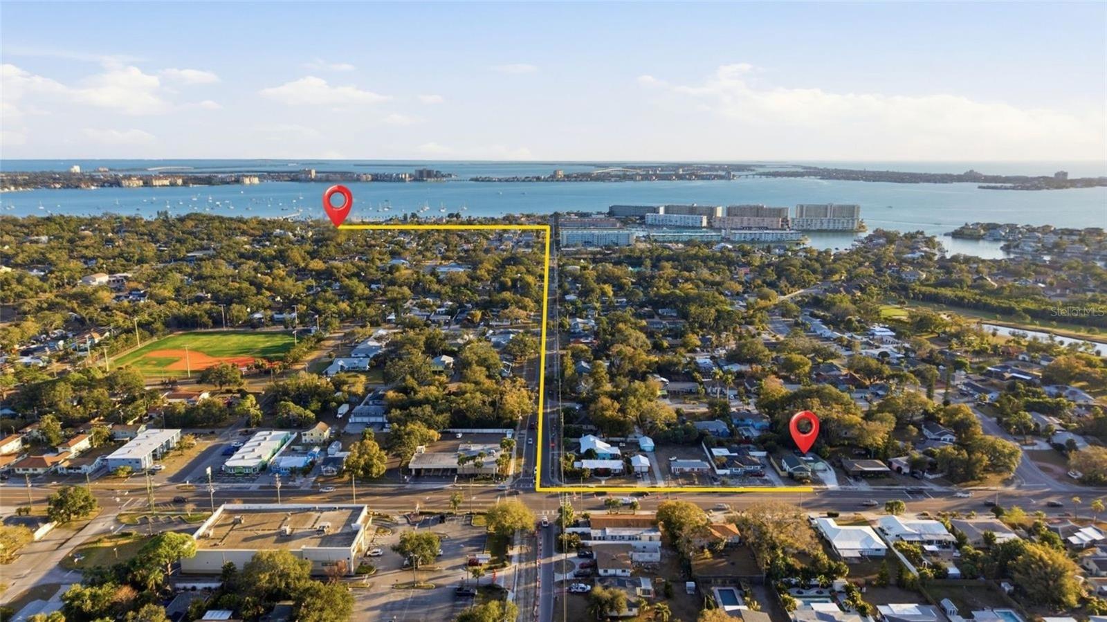 1 mile to the Waterfront