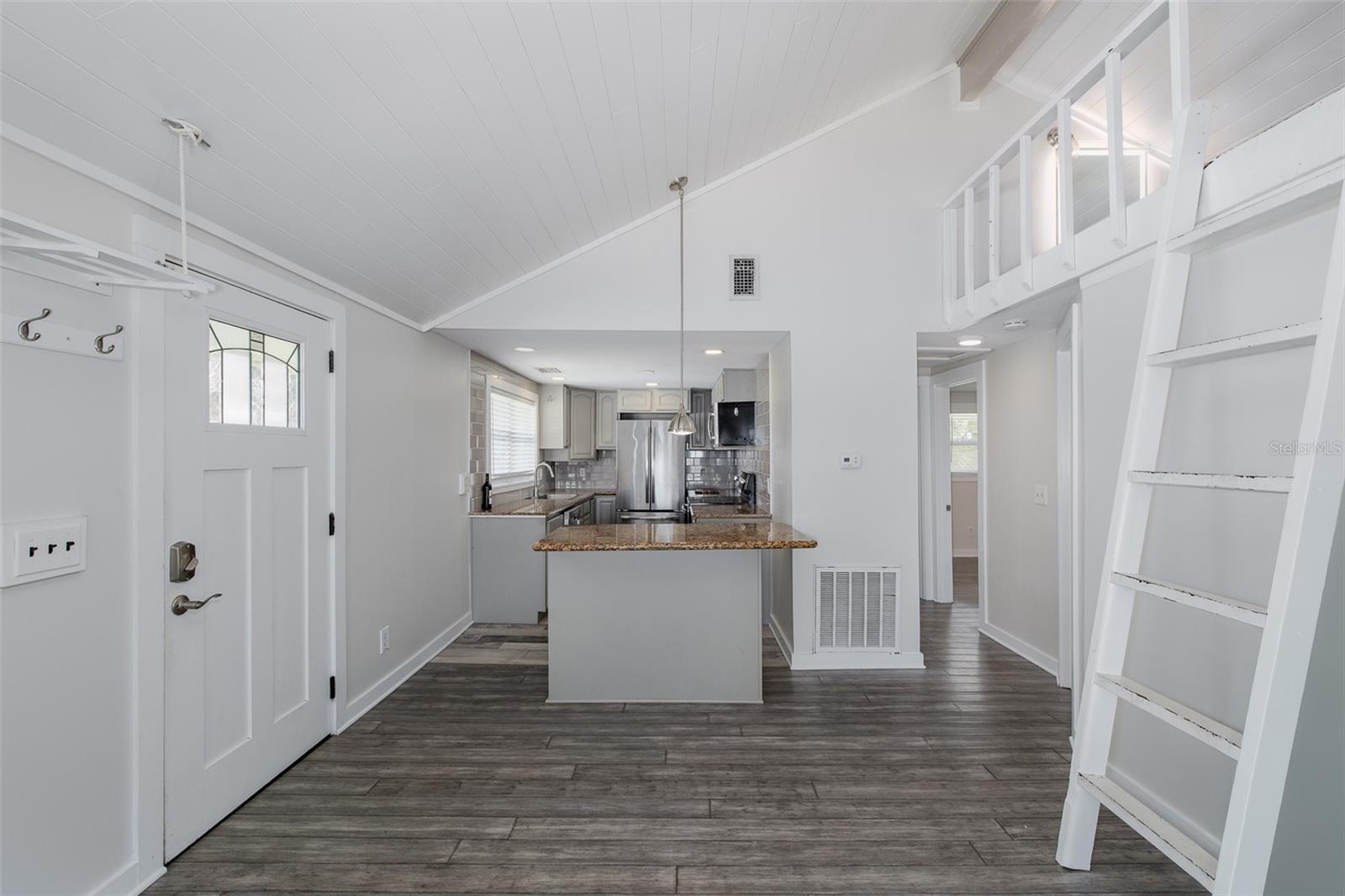 Kitchen and dining area