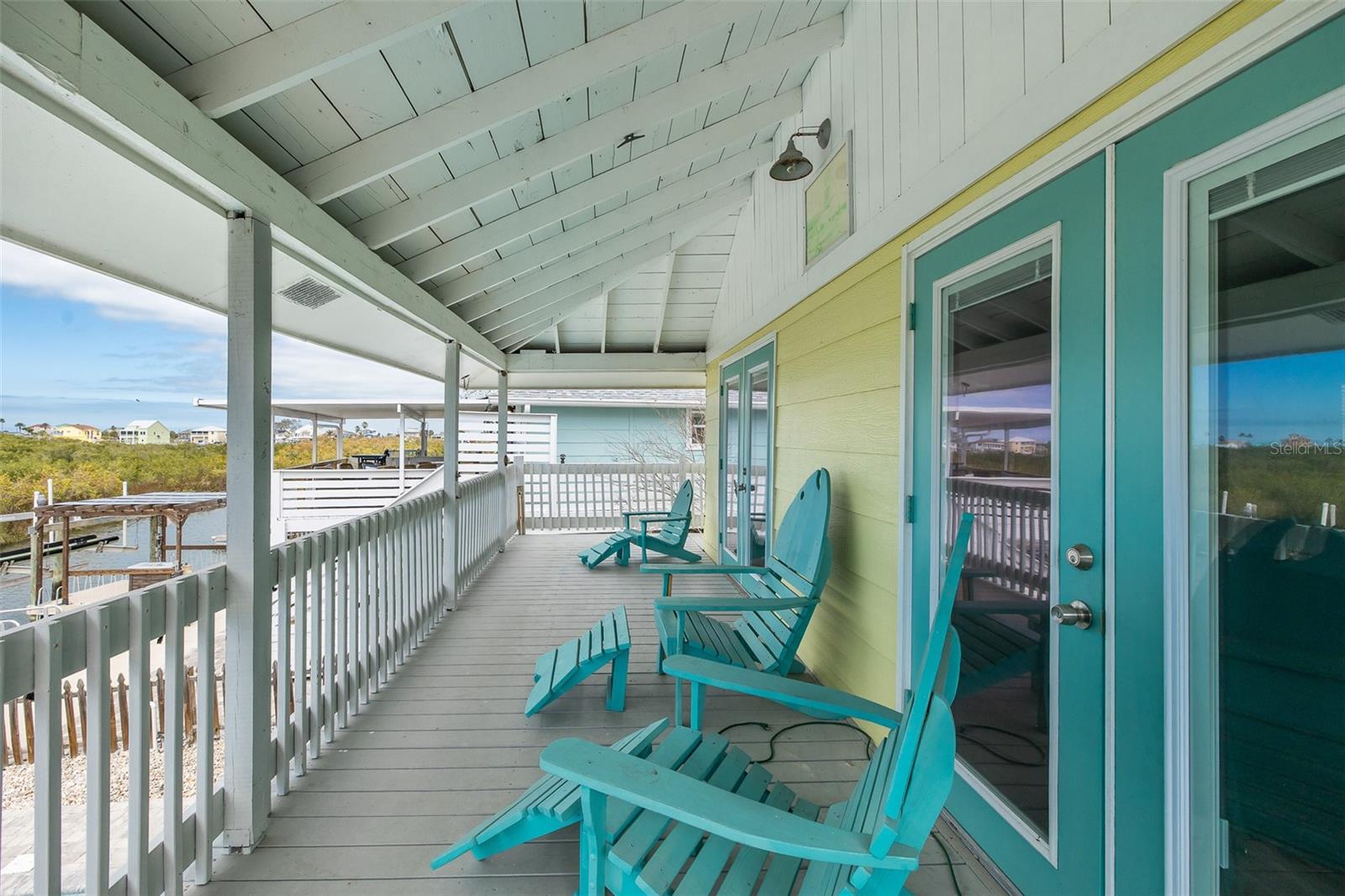 Balcony overlooking the Gulf of Mexico with beautiful sunsets