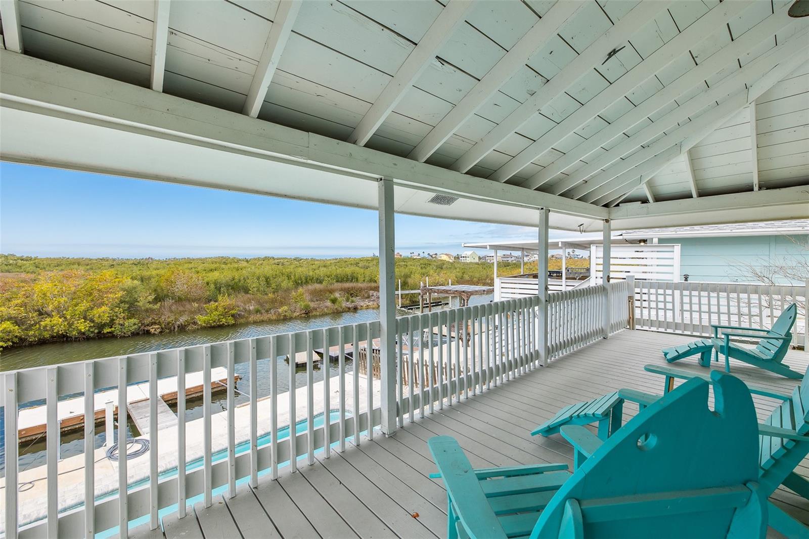 Balcony overlooking the Gulf of Mexico with beautiful sunsets