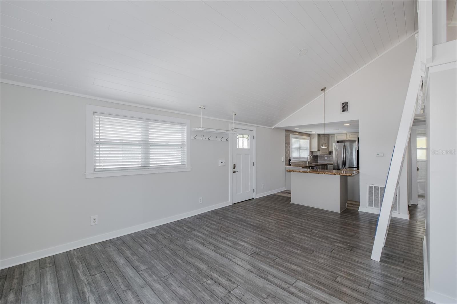 Dining area and kitchen