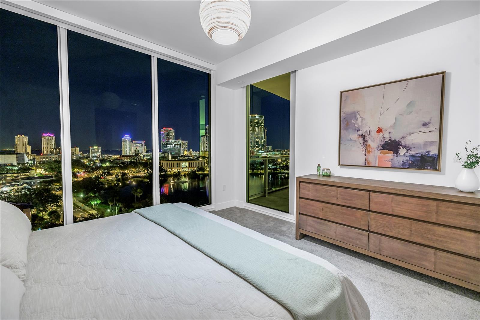 Primary Bedroom Night View