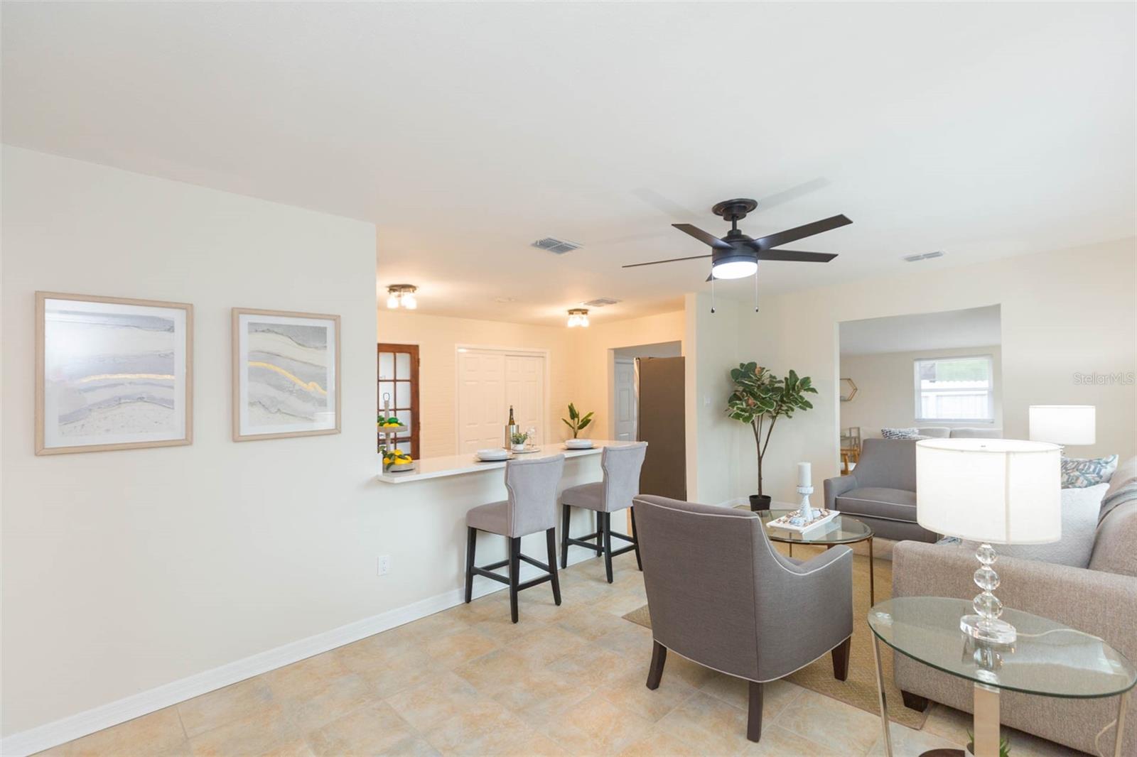 Front entry - Open Concept