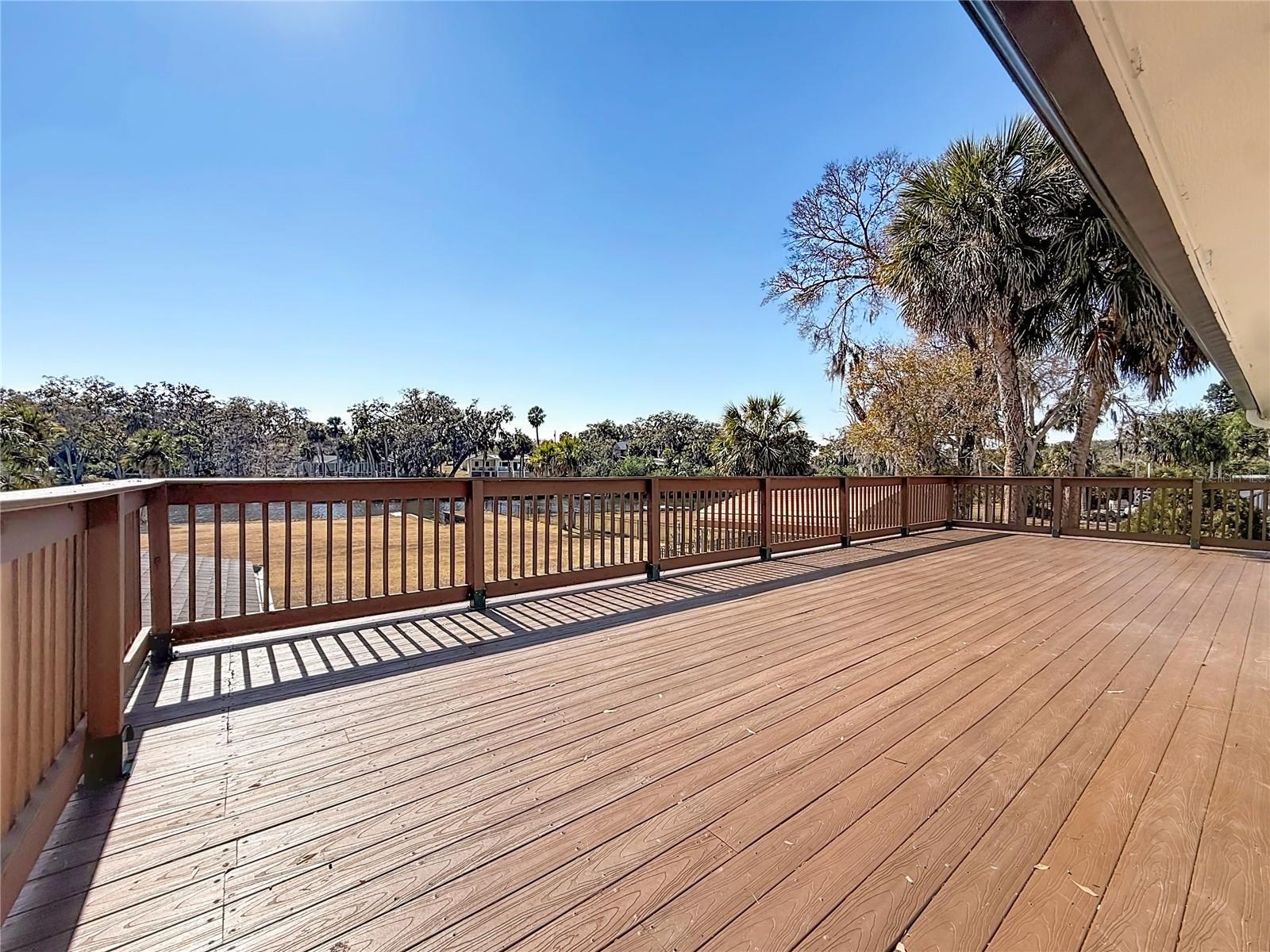 Balcony with water views
