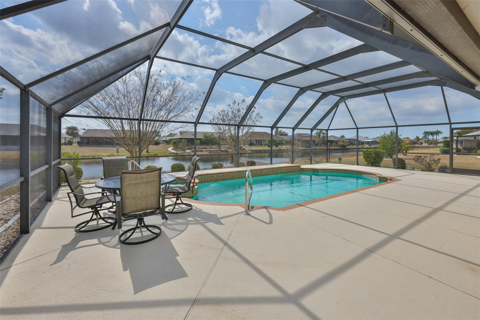 Large pool area...perfect for entertaining guests