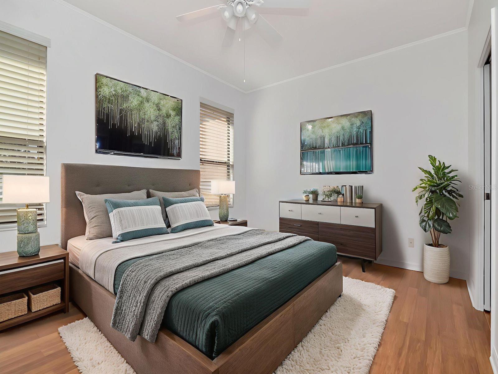 Virtual Staging Primary Bedroom