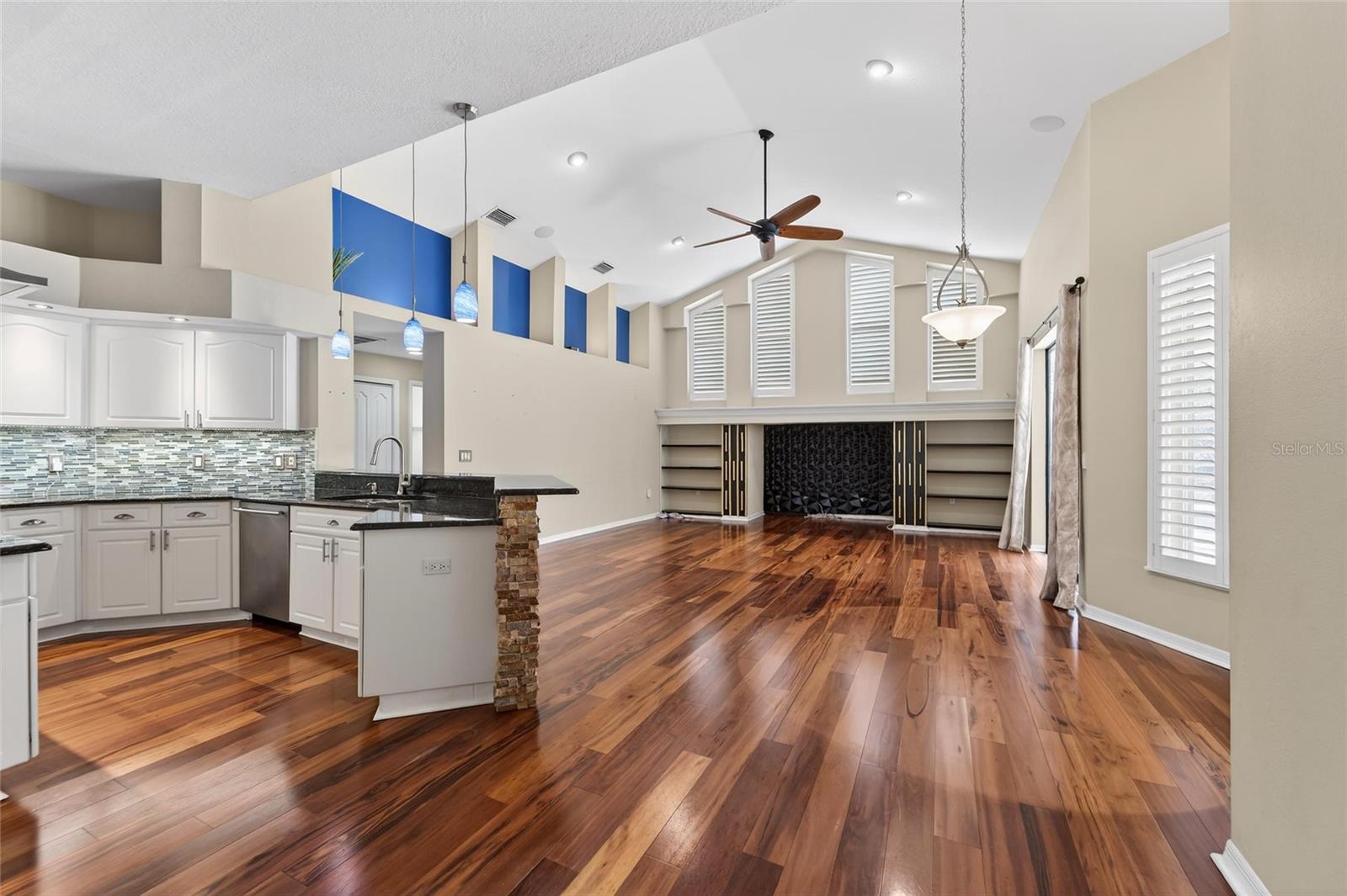 Kitchen open to Family Room