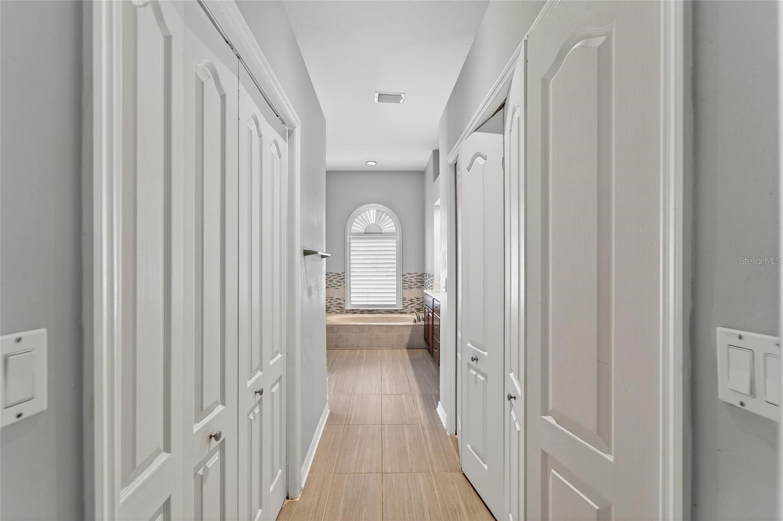 His & Hers walk-in closets