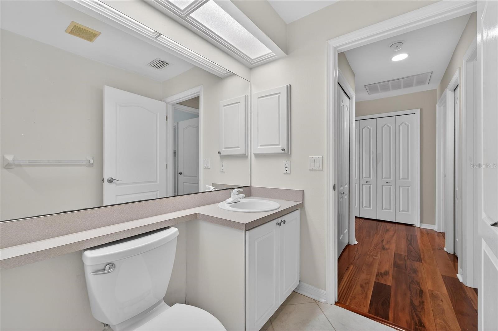 Pool bath has shower stall