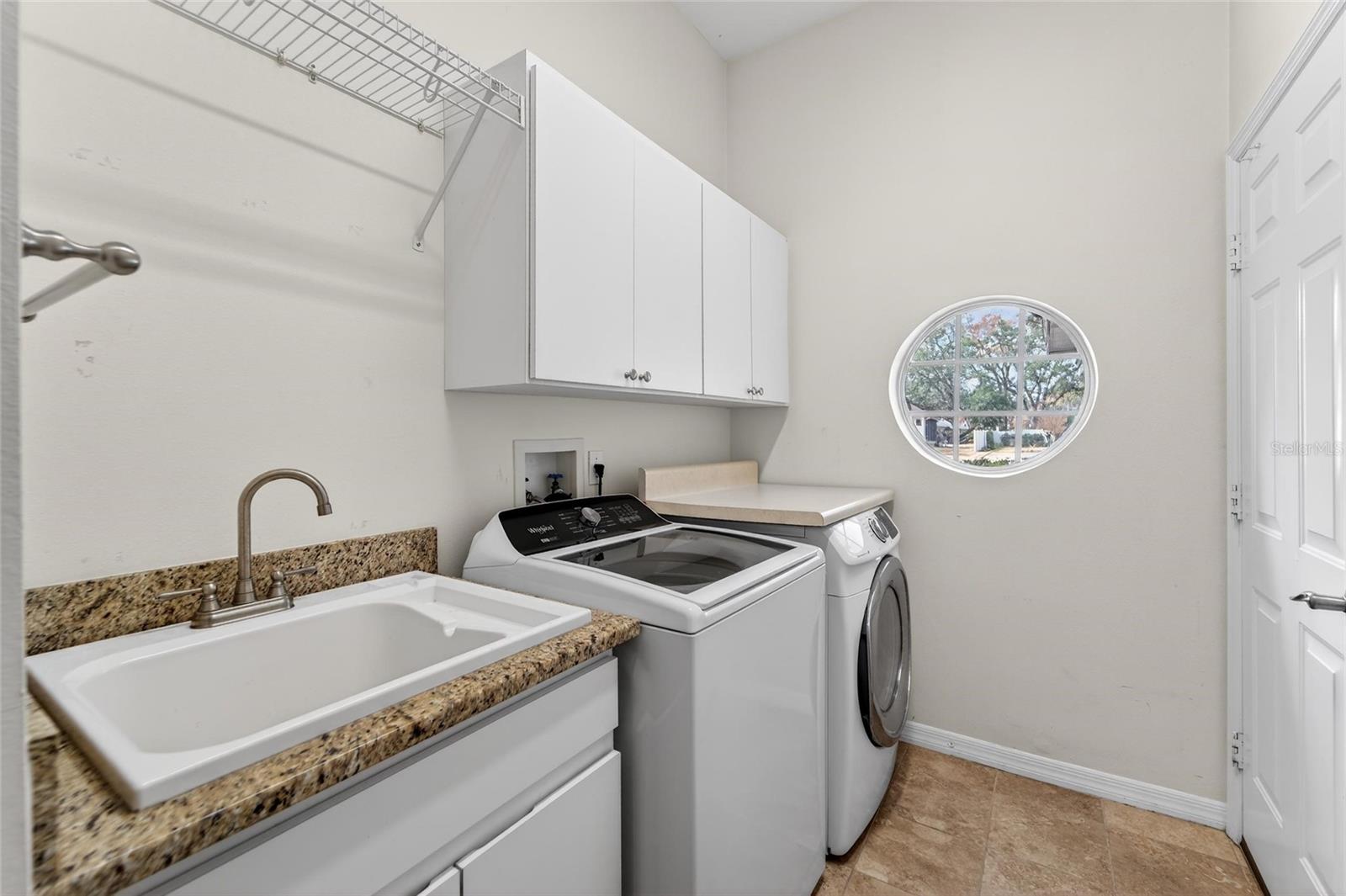 Utility sink (extra deep) with granite top and