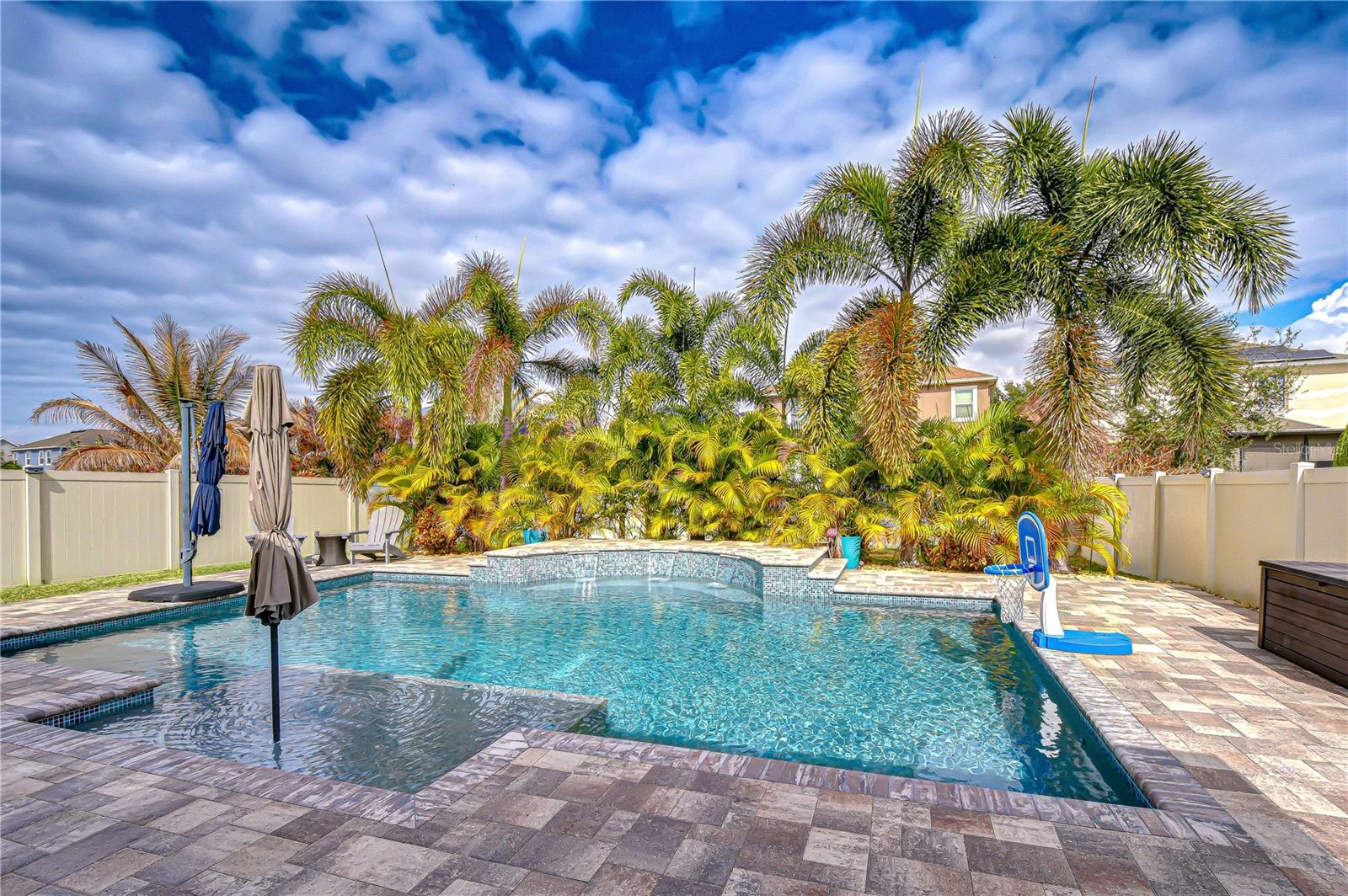 Sports style heated pool!