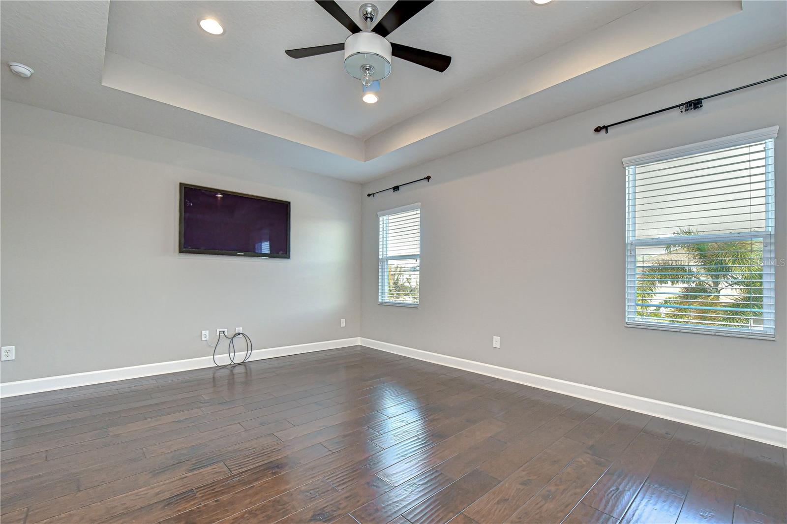 Primary suite with wood floors!