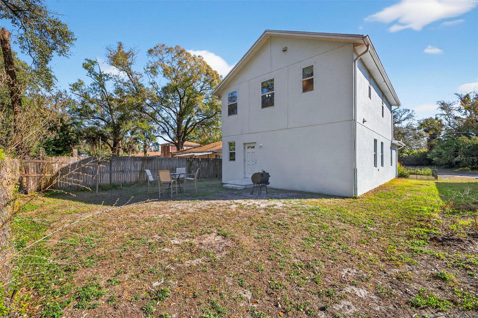 Spacious Backyard - Partially Fenced