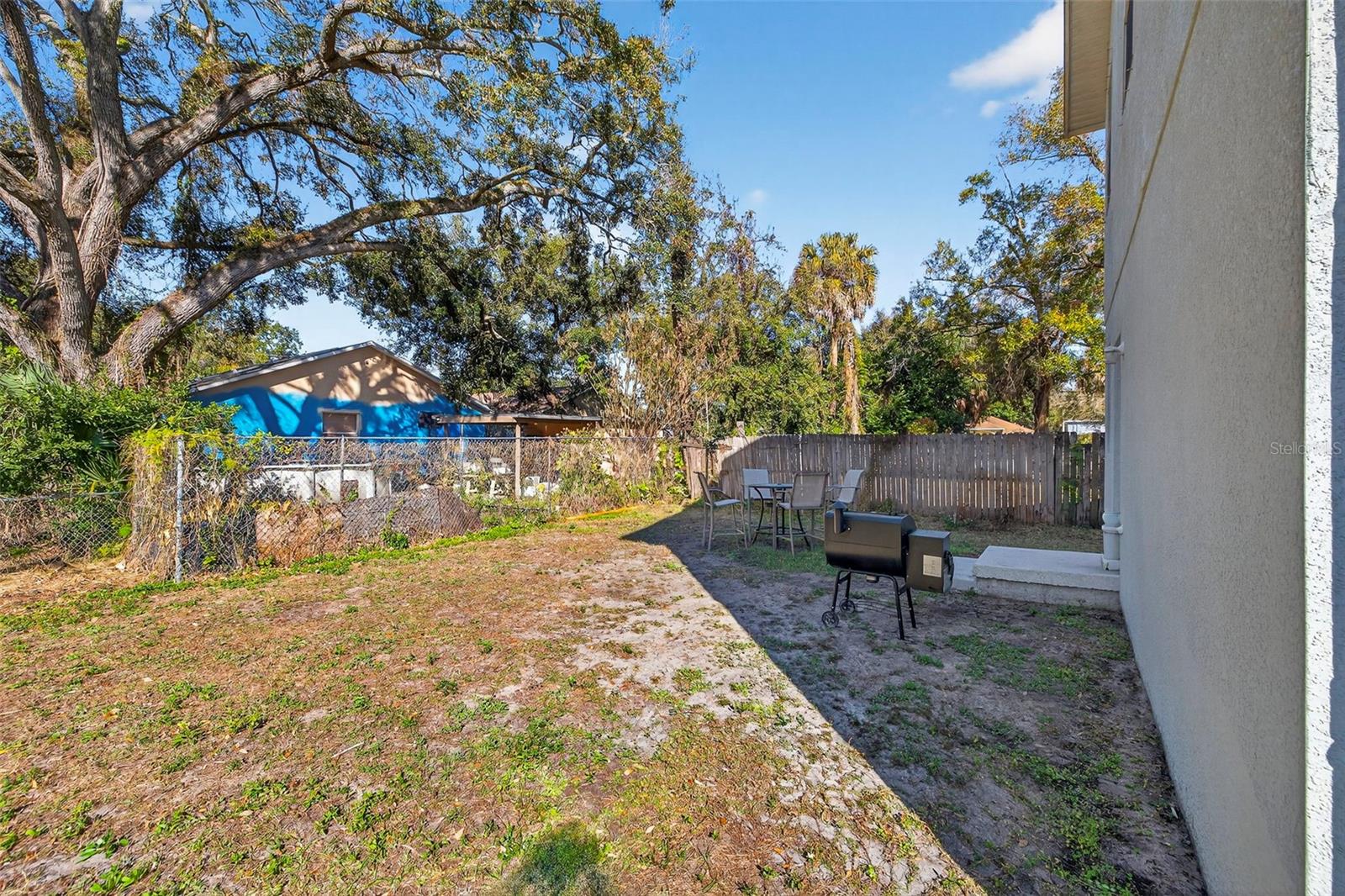 Spacious Backyard - Partially Fenced