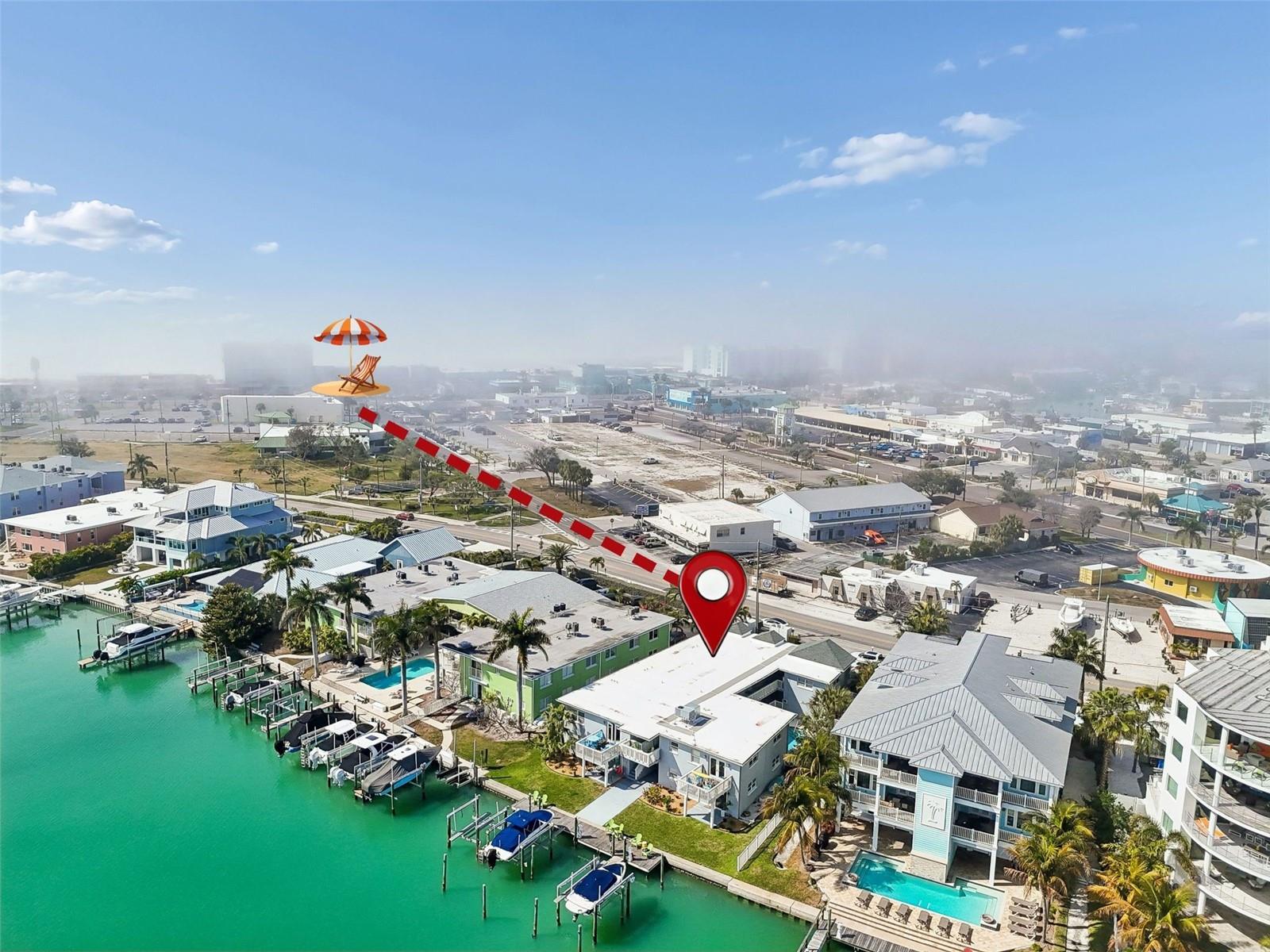 350 yards to the beach!