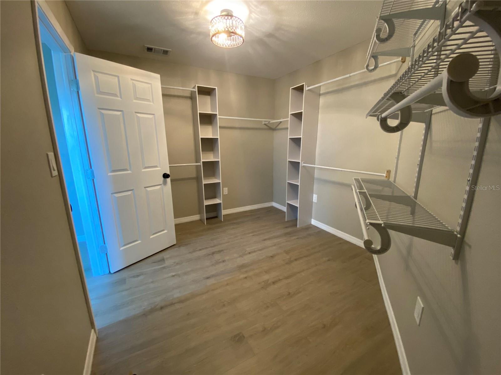 Primary walk in closet