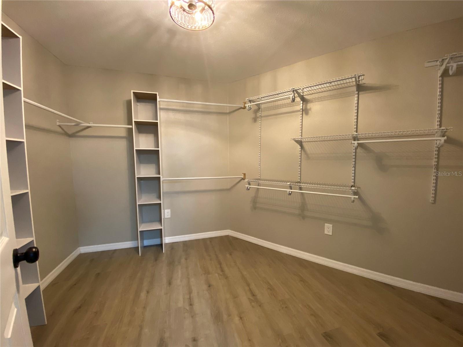 Primary walk in closet