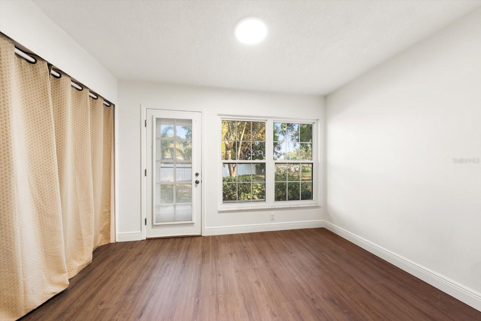 Florida Room with Laundry Closet