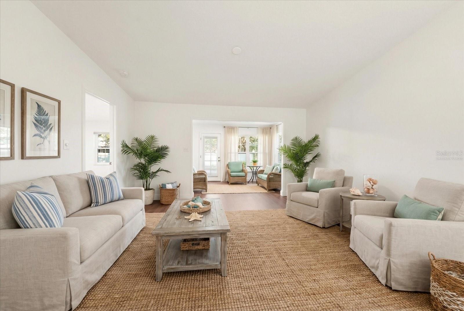 Virtually Staged Living Room