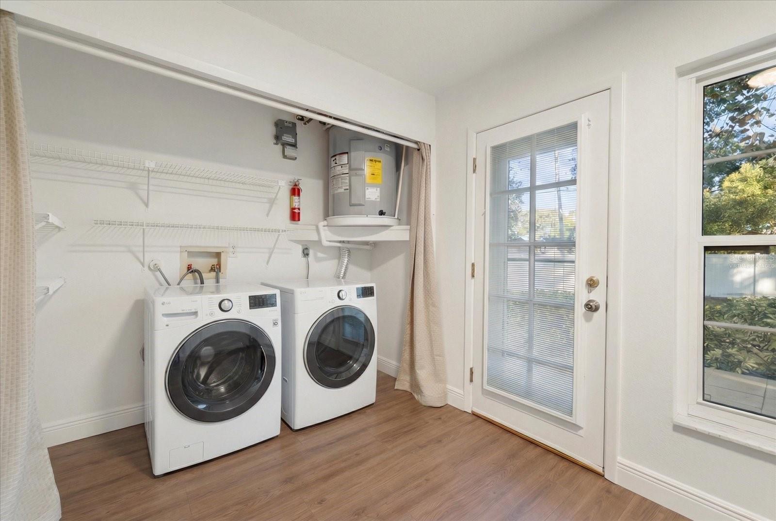 Virtually Staged Laundry Area