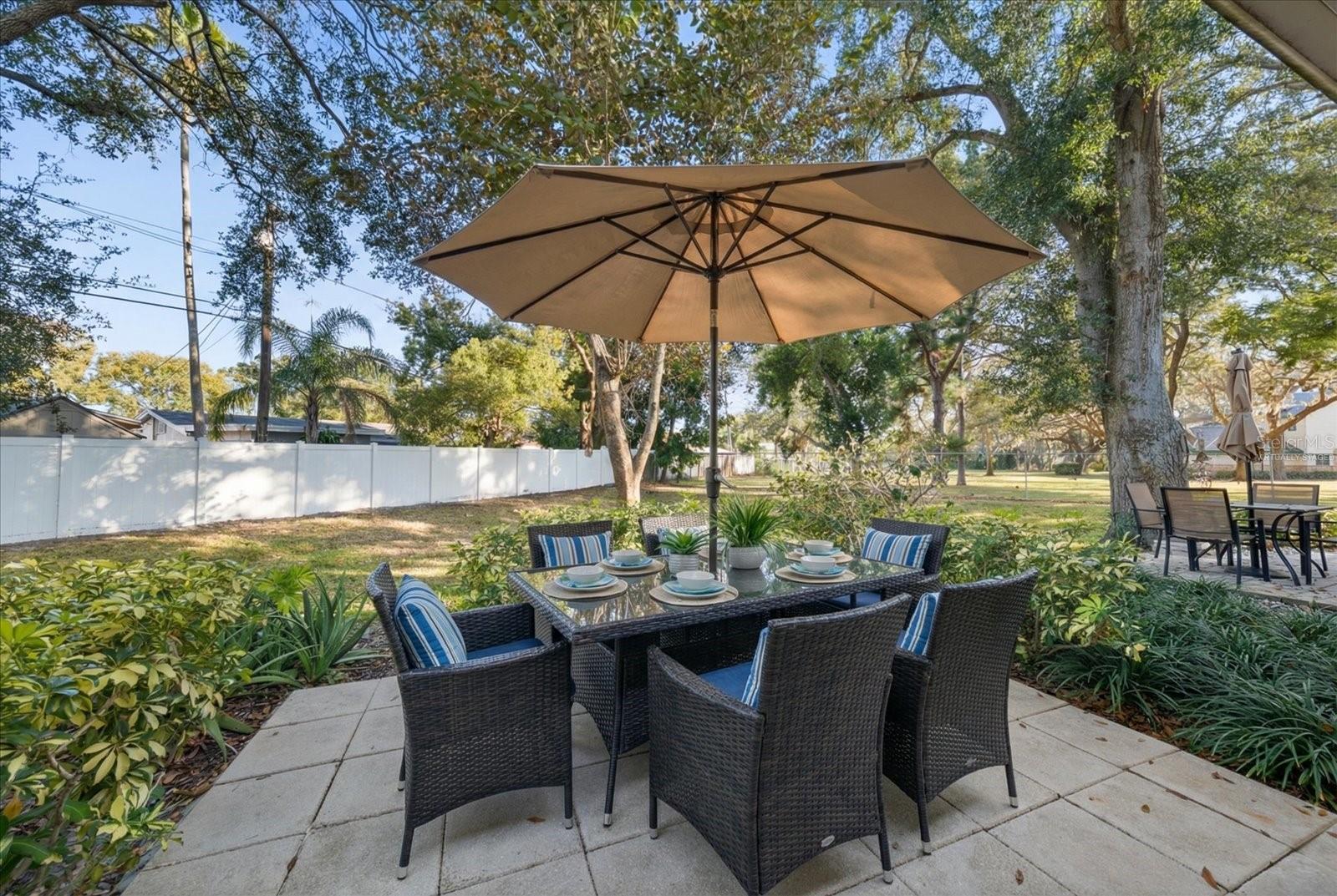 Virtually Staged Patio