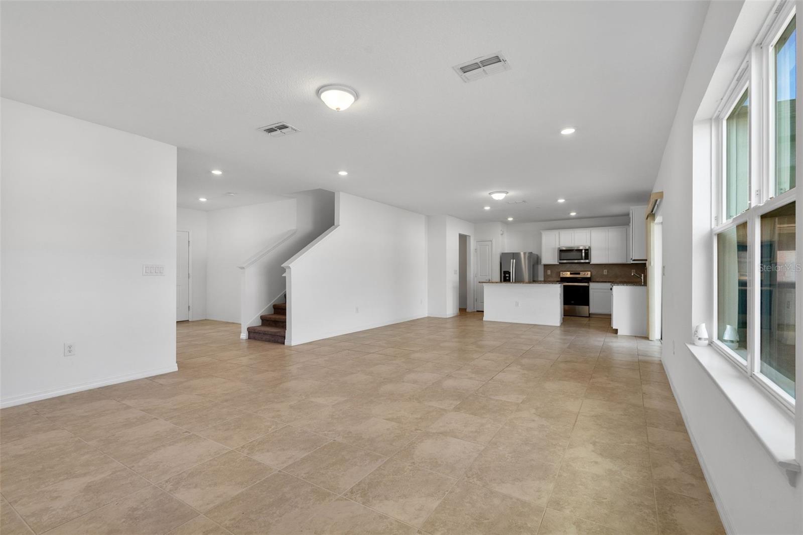 View of dining and kitchen