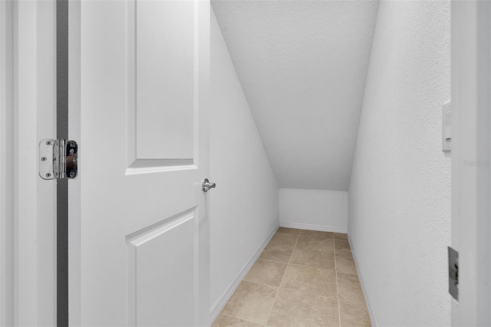 Under stairway storage