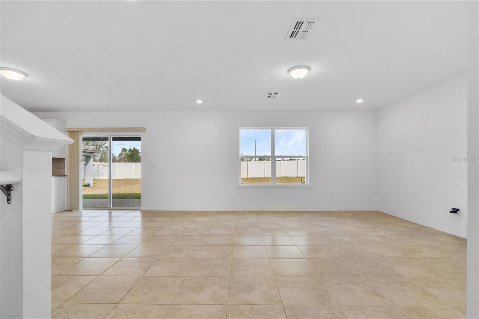 Living view from front door