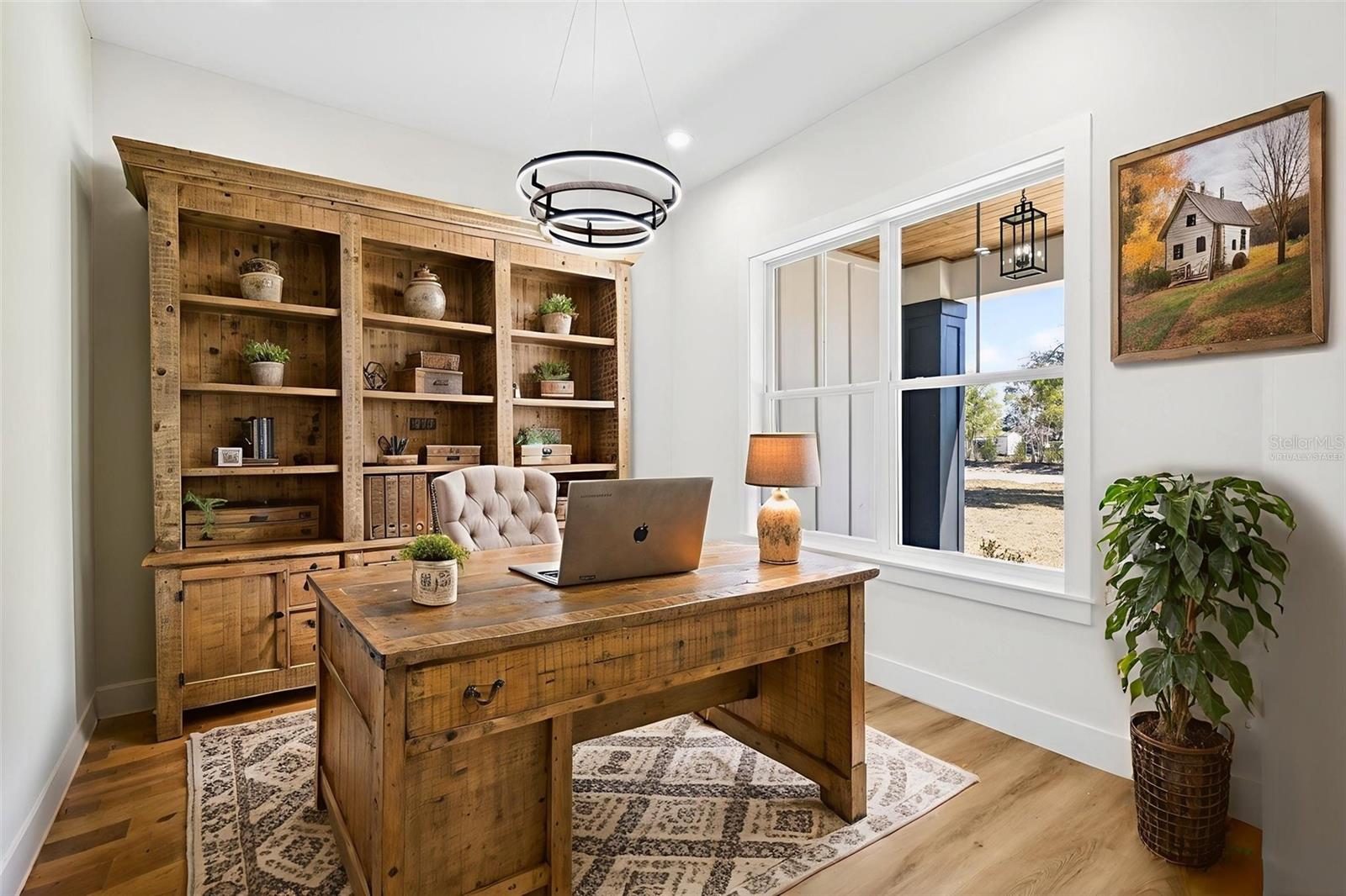 Office virtually staged