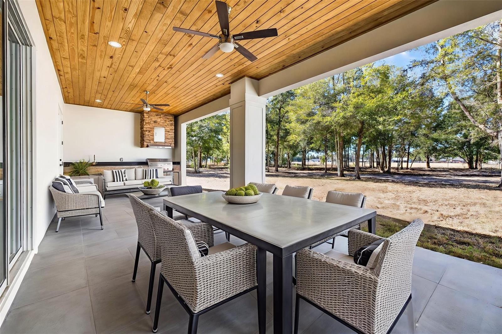 Back Porch Virtually Staged