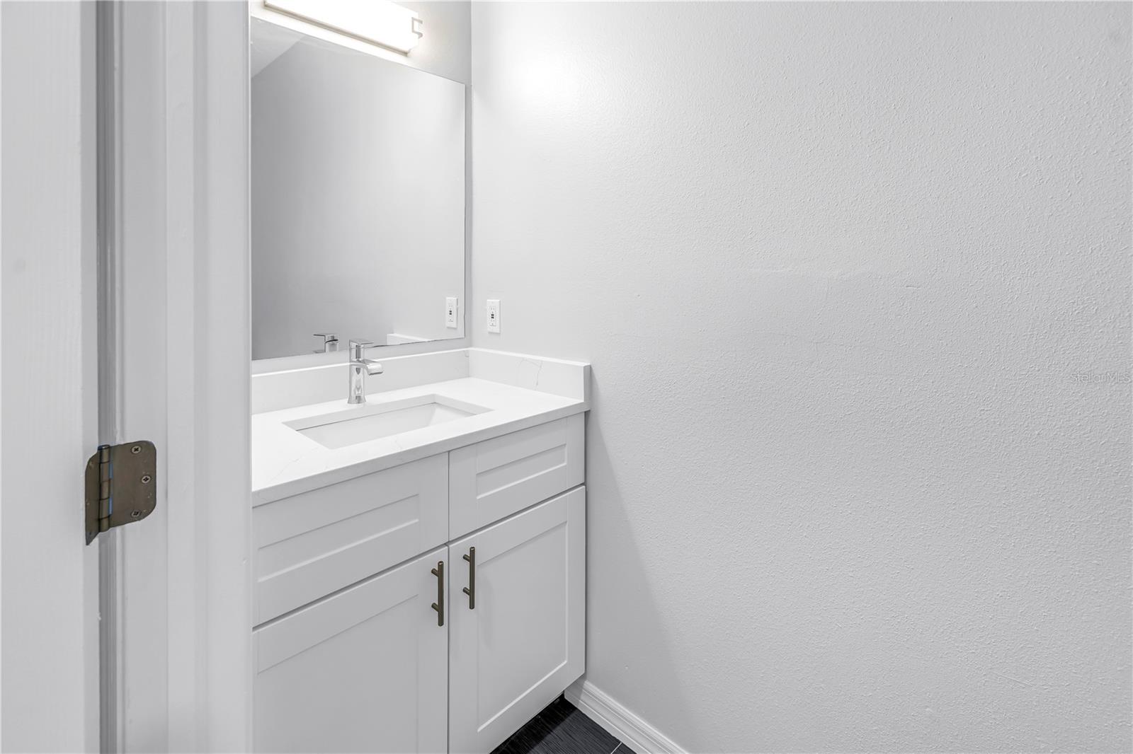 Downstairs half bath.